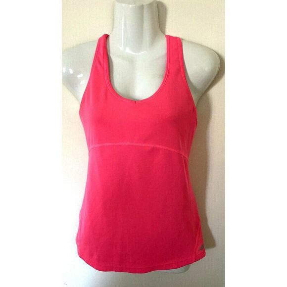 New Balance Women's Small Pink Fitness  Athletic Tank Racer Back Built-in Bra - Picture 4 of 8
